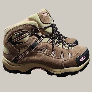 Hi-Tec Brown and Pink Ankle Boots